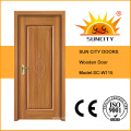 La plus nouvelle porte principale de luxe en bois solide de conception (SC-W115)
